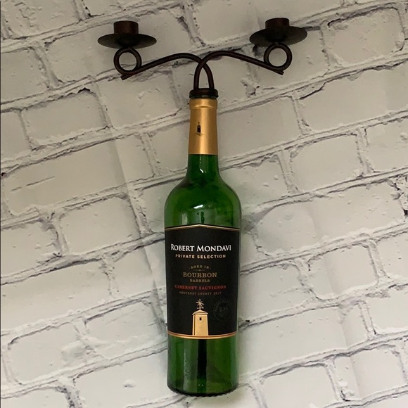 Other - Wine bottle candle holders (Set of two)